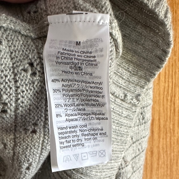 J. Crew Light Gray Crew Neck Sweater - Picture 3 of 4